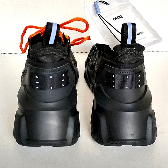 New w/o Box MCQ By Alexander McQueen Black Orbyt Descender Men's Sneakers EU 42 - Picture 6 of 16